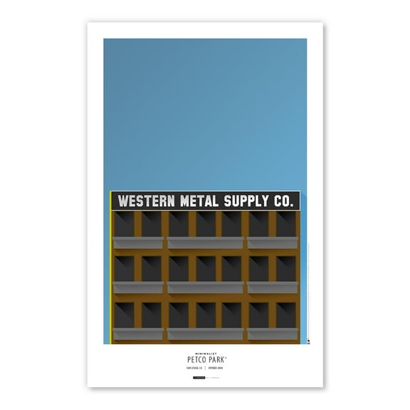 San Diego Padres Petco Park 11x17 Minimalist Poster Print