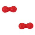 thumbnail image 2 of bedienty Peanut Spiky Massage Ball Trigger Point Foot Roller Relief Pain Muscle for Relax red 2Set, 2 of 6