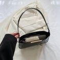 thumbnail image 2 of Bolso de hombro para mujer Bolso de axila de cuero PU Bolso femenino de color sólido (Negro) Ndcxsfigh Para Estrenar, 2 of 8