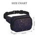 thumbnail image 4 of Fotbe Gold Black Glitter Cangurera Cuadrada con Estampado de Doble Capa, Bolsa de Cintura Ajustable Mini para Hombres y Mujeres, 4 of 9