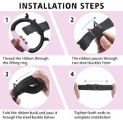 Gymnastics Rings for Home Use Adjustable Straps Gym Rings Indoor Pull Up Rings for Fitness and Strength Training