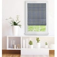thumbnail image 2 of Achim RSBC29NY04 29 x 64 in. Cordless Buffalo Check Roman Window Shade, Navy, 2 of 3