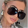thumbnail image 4 of Sunglasses men women classic Vintage metal frame V-shape women sun glasses all-in-one uv400 protection/yellow film, 4 of 4