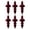 RED*343, variant on Ohmyroo Burgundy Flocked Spindle Christmas Ornaments Set of 6, Velvet Finial Shape Shatterproof Baubles with Hanging Caps, Wine Red Matte Xmas Decor for Wreath Garland Elegant Winter Display