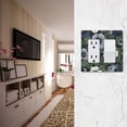 thumbnail image 5 of Yayeee Rocker Switch Wall Plate 1-Gang 4.6"x2.9" Home Decorative Outlet Cover, Dark Floral, 5 of 6