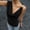 Black, variant on Metallic Embellished Turtleneck Sleeveless Top Stretch Knit Shimmer Detail Lightweight Breathable Sleek Draped Fit Versatile For Evening Casual Or Work Weekend Layering, Shimmer Top Silver XXL