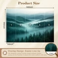 thumbnail image 3 of Wallpaper Misty Evergreen Forest Mountain Valleys Fog Atmospheric Peel and Stick Wall Murals 100"H x 144"W Removable PVC Wall Paper Self-Adhesive Wall Paintings Art Decor for Bedroom Living Room, 3 of 7