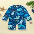 thumbnail image 2 of Maillot de Bain une Pièce à Manches Longues avec Fermeture Éclair pour Bébé Garçon, 2 of 7