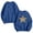 Blue Sweatshirts, variant on Htigea Oversized Sweatshirts for Women Trendy Star Print Long Sleeve Pullover Loose Casual Crewneck Tops Pink XL