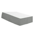 thumbnail image 3 of Justharion Solid Color Hotel Pleated Bed Skirt & Wrinkle Resistant Fade Gray Full 1Set, 3 of 6