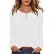 thumbnail image 1 of Camisas de Manga Corta para las Mujeres Casual Color Sólido Blusas Plisadas, Moda Cuello Redondo Tops de Verano para la Fiesta, 1 of 8