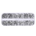 thumbnail image 1 of Vogacara 1 bolsa de cristal llamativo fácil de pegar diamantes de imitación para uñas artesanía DIY diferentes estilos dulce regalo para teléfono Juegos de manicura 430 Blanco Vogacara CE012309-10, 1 of 6