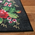 thumbnail image 4 of SAFAVIEH Journey Marvyn Floral Machine Washable Area Rug, Charcoal/Green, 7'9" x 10', 4 of 9