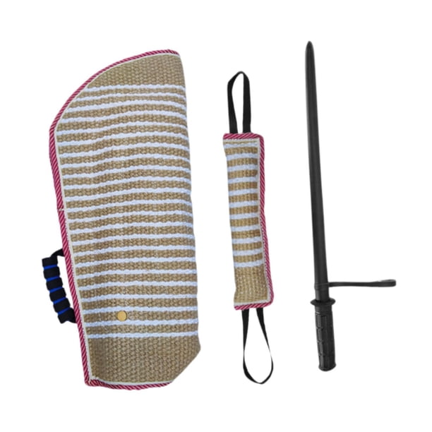 Juego de entrenamiento de mordida para perros, entrenadores de agilidad, palo de entrenamiento profesional para perros, almohada para morder, juguete 3 piezas