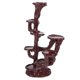 thumbnail image 4 of Resin Multi Tier Plant Stand Flower Pot Holder Stable Display Rack Indoor Outdoor Rustic Design Elevated Base Floor Protection Sturdy Support, 4 of 5