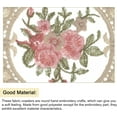 thumbnail image 3 of 6 Pcs Cloth Coasters for Drinks,Happon Vintage Floral Place Mats, Embroidery Craft Coasters,Heat-Resistant Fabric Tablemat for Wedding Party Decoration, 3 of 6