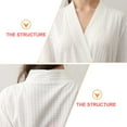 thumbnail image 2 of 1 Pc Multipurpose Nightclothes Practical Polyester Couple Robe (Female, M), 2 of 6
