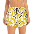 thumbnail image 4 of Lsque Banana Fruit Printed Women's Running Shorts with Liner Pockets,Elastic Quick Dry Workout Athletic Gym Yoga Shorts,Womens High Waist Shorts-XX-Large, 4 of 9