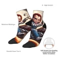 thumbnail image 4 of Lsque Chucky Printed Crew Socks, Moisture-Wicking Socks, Athletic Socks for Men Breathable Cushion Socks Casual Sport Socks for Running Traveling, 4 of 6