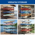 thumbnail image 6 of FICISOG Kayak Storage Rack, Freestanding Adjustable Kayak Rack for Garage and Outdoor Storage, Heavy Duty Storage Racks for Kayak, Canoe and Surfboard, Easy to Install & Adjust, 4 Levels for 4 Kayaks, 6 of 7