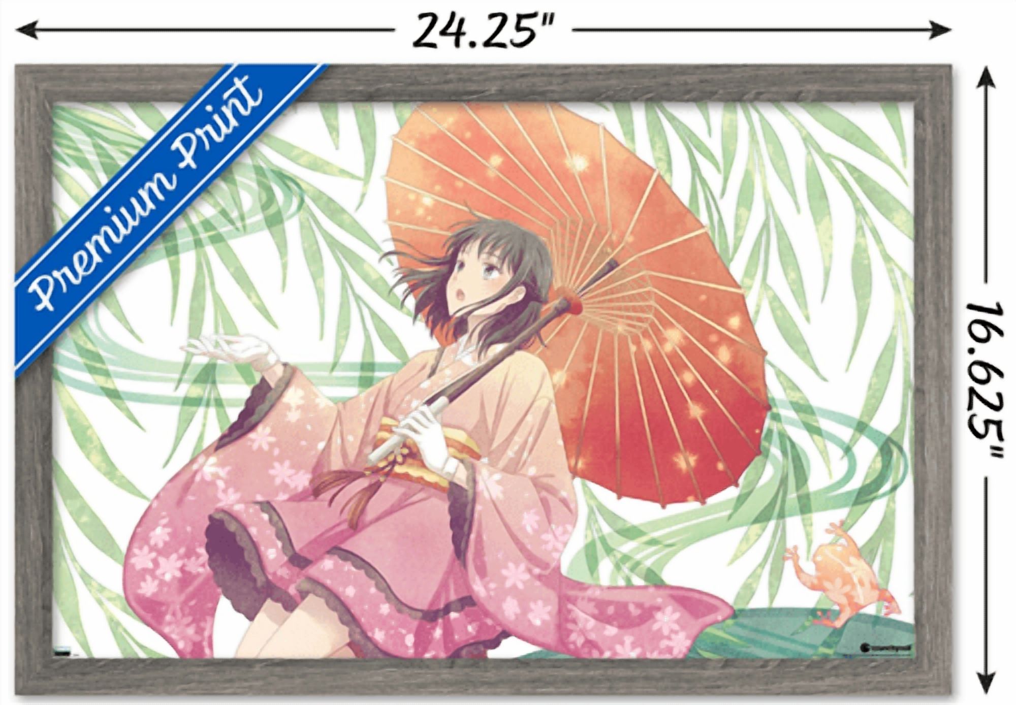 Fruits Basket - Kagura Soma Wall Poster, 14.725" x 22.375" Framed