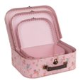 thumbnail image 5 of Jewelkeeper Paperboard Suitcases, Set of 3 Nesting Storage Gift Boxes for Birthday, 5 of 6