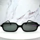 thumbnail image 2 of MIU MIU Sunglasses New Black Square Rectangle Gold Metal Authentic MU11ZS 16K5S0, 2 of 6