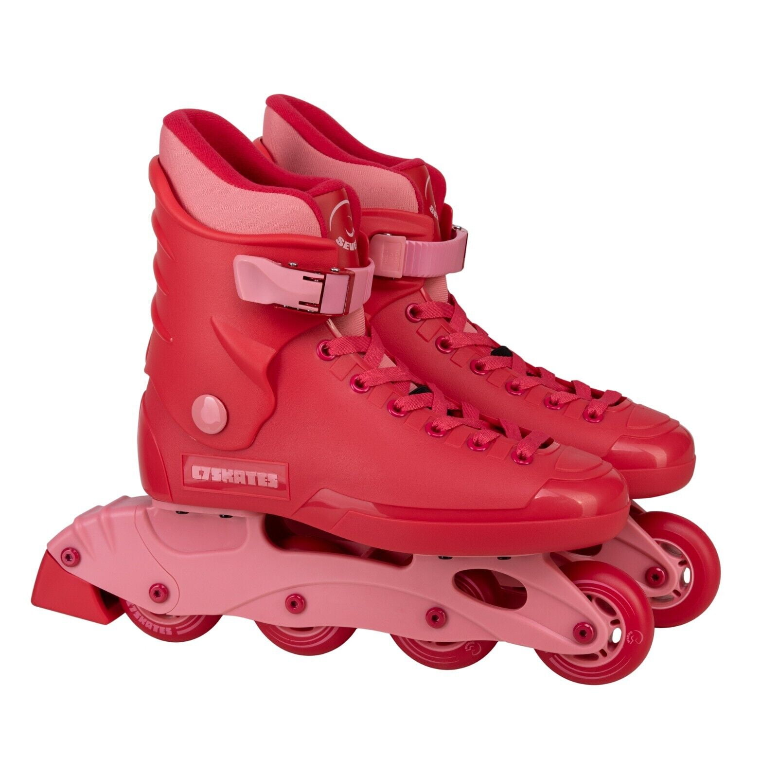 C7skates Red Hot Nostalgic Adult Inline Skates For Women and Adult, Size 5
