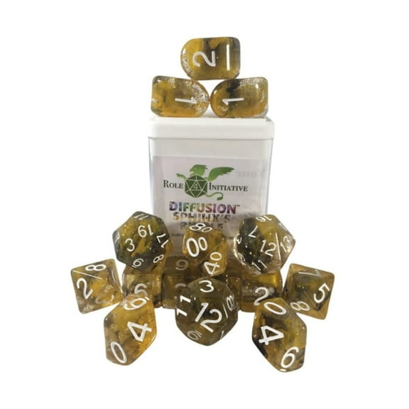 Role 4 Initiative Diffusion Poly Set - Sphinxs Riddle w/Class Symbol (15)