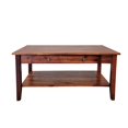 thumbnail image 3 of Solid Acacia Coffee Table with Drawer & Bottom Shelf Black, 3 of 5