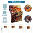 thumbnail image 6 of Fal Forest Raccoon Bird Table Runner-Cotton Linen- 36 Inch Holiday Dresser Scarves, Autumn Orange Red Maple Tree Leaves Tablerunner for Kitchen Coffee/Dining Living Room Dinner Scarf Décor 13x36, 6 of 7