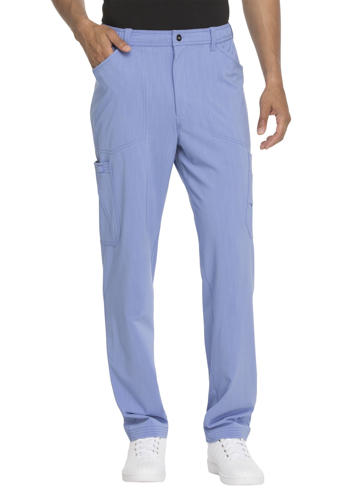 Dickies Advance Men Scrubs Pant, Straight Leg Zip Fly Cargo, DK205, XL