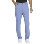 Dickies Advance Men Scrubs Pant, Straight Leg Zip Fly Cargo, DK205, M, Ciel Blue