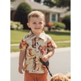 thumbnail image 6 of BemeyourBBs Toddler Baby Boys Western Cowboy Outfits Shirts Short Sleeve Horse/Boots Print Button Down Shirts Cute Summer Shirt Tops Clothes, 6 of 9