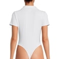 thumbnail image 4 of No Boundaries Juniors' Cap Sleeve Polo Bodysuit, 4 of 5