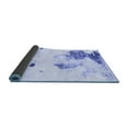 thumbnail image 2 of Ahgly Company Indoor Round Abstract Blue Modern Area Rugs, 7' Round, 2 of 4