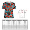 thumbnail image 2 of Ladybug Pattern Print(1)-1 Women's T-Shirt Short Sleeve T Shirts Tops Tee Ladies Loose T, 2 of 6