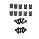 thumbnail image 4 of 10 Piezas 5x16mm Kit De Pernos De Cuerpo De Carenado De Motocicleta Tornillo Tuerca De Clip De Sujeción De Velocidad, Pernos De Aluminio Reemplazo Directo Ajuste Universal Para, 4 of 7