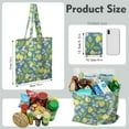 thumbnail image 2 of Cute Lemon Canvas Tote Bag – Reusable Grocery Bag with Vintage Yellow Fruit Print, Floral Design & Eco-Friendly Aesthetic for Summer and Everyday Use, 2 of 7