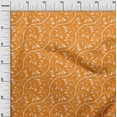 thumbnail image 3 of oneOone Velvet Orange2 Fabric Asian Floral Block Fabric For Sewing Printed Craft Fabric By The Yard 58 Inch Wide, 3 of 4