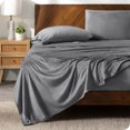 thumbnail image 1 of Bare Home Ensemble de Draps en Molleton Microplush - Ultra Doux - Poche Profonde - Lit Simple, Gris, 1 of 7