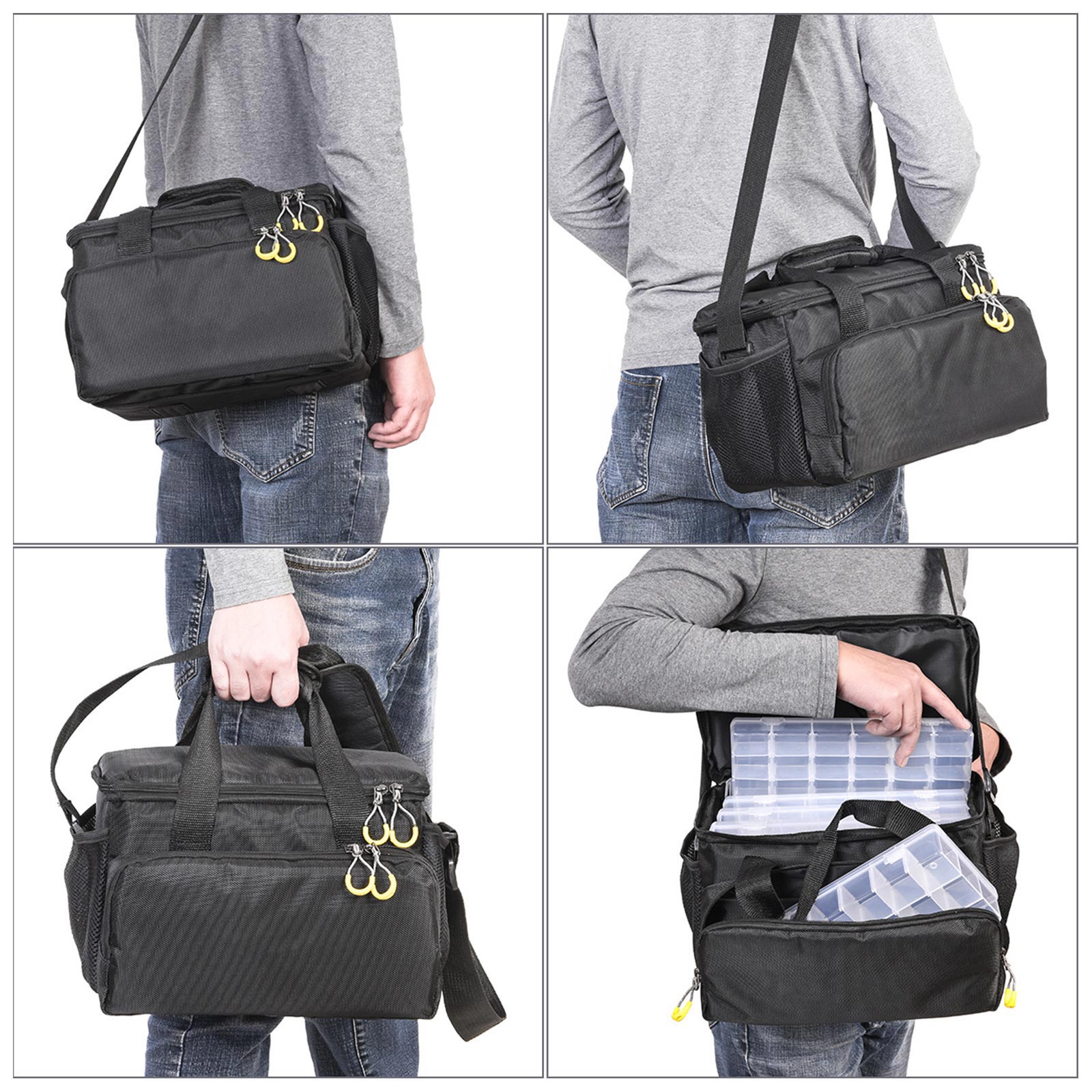 Waterproofs Fishing Bag Large Capacity Fishing Tackle Backpacks Outdoor Fishing Lures Gear Bag Carrying Pouches Enduring