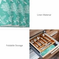 thumbnail image 6 of Placemats Set of 4, Teal Coastal Woven Placemat, Linen Place Mats for Kitchen/Dining Tables, Nautical Beach Starfish Coral Summer Washable Table Mats for Party, 6 of 8