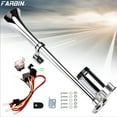 thumbnail image 2 of FARBIN Air horn for truck loud truck horn 12v train horn loud car horn airhorn 150db air train horn kit with compressor train horn for car truck horns for pickups (Integrated Single tube, 12V), 2 of 6
