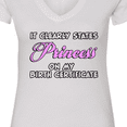 thumbnail image 4 of Inktastic Princess Women's V-Neck T-Shirt, 4 of 5