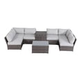 thumbnail image 3 of Living Source International 9-Piece Outdoor Set with Cushions in Brown, 3 of 5