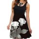 thumbnail image 3 of FLITAY Vestido de verano básico para mujer, talla grande, sin mangas, cuello redondo, sin mangas, informal, suelto, vestido de playa, 3 of 5