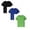 Black 1PCS & Green 1PCS & Blue 1PCS, variant on Mens T-Shirts Short Sleeve Pack Crewneck Textured Shirts Streetwear Baggy Undershirt Cotton Tops Fashion Casual Plain Short Sleeve (Red,S)