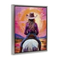 thumbnail image 3 of Stupell Industries Riding Into The Sunset Gray Framed Floater Canvas Wall Art design by Susan Ball, 21 x 17, 3 of 9