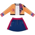 thumbnail image 2 of Guvpev G'irls Popular Singer Cosplay Costume, 2-Piece Pop Idol Group Cosplay Outfit with Top & Skirt for Halloween Cosplay, Birthday Party & Stage Performance Dress Up, Ages 3-14, 2 of 7